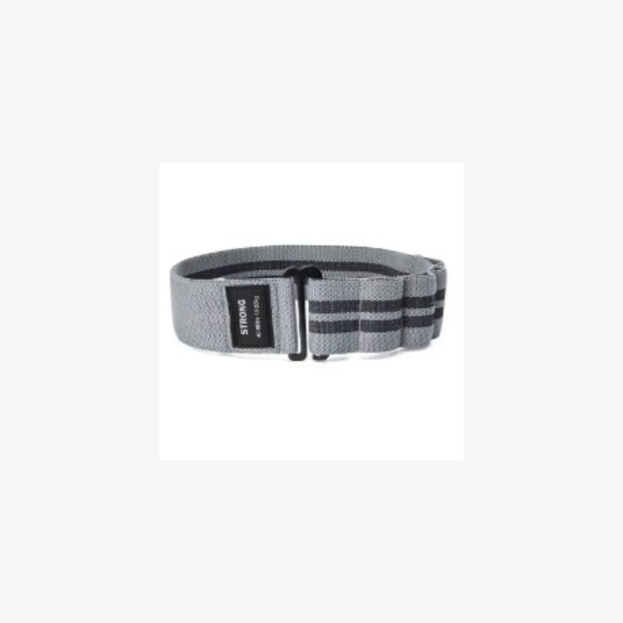 Open-Front Fabric Resistance Band – Grey (Strong 18–25 kg)